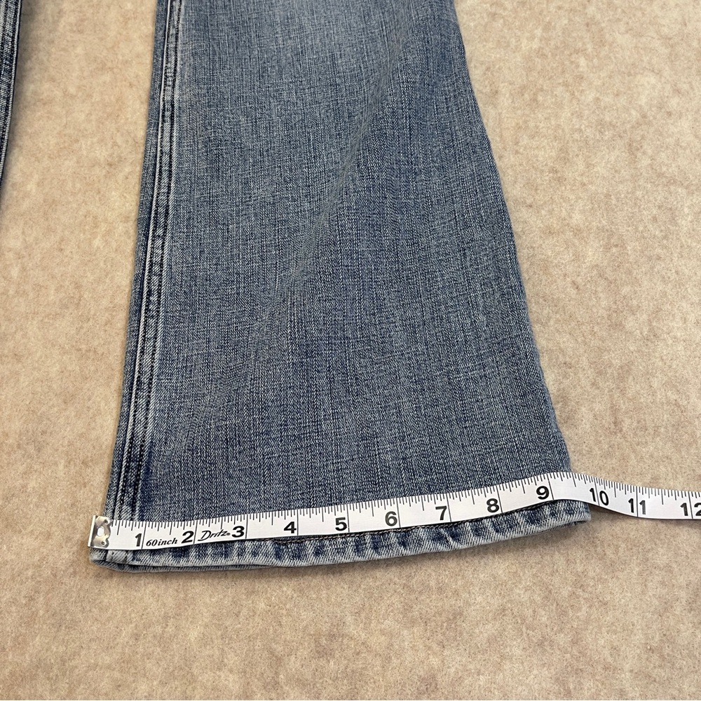 Hollister Mid Rise Relaxed Boot Medium Wash Blue Denim Jeans Womens Size 29 Reg - Picture 10 of 10